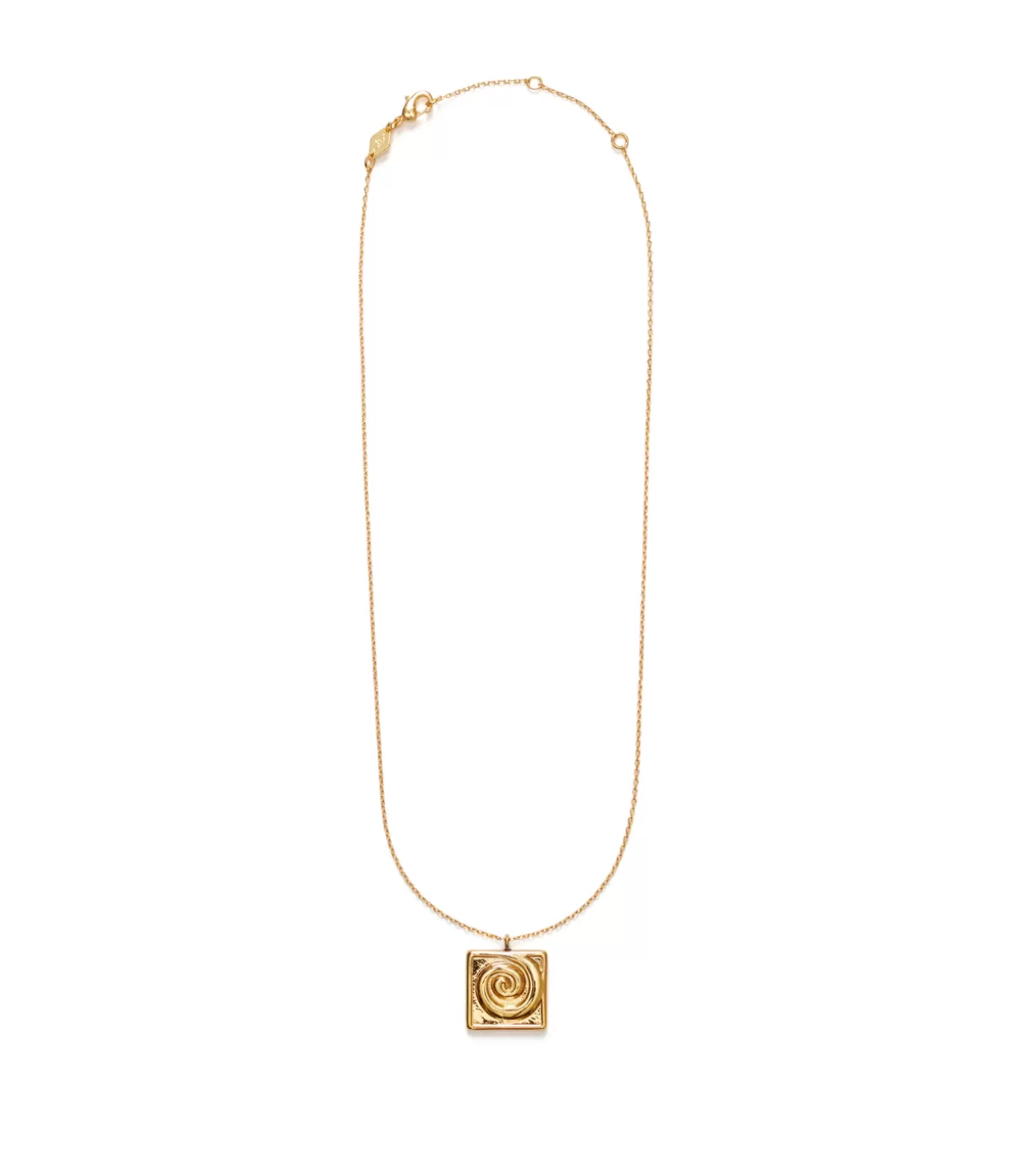 Anni Lu Swirly Square Necklace in Gold Outlet