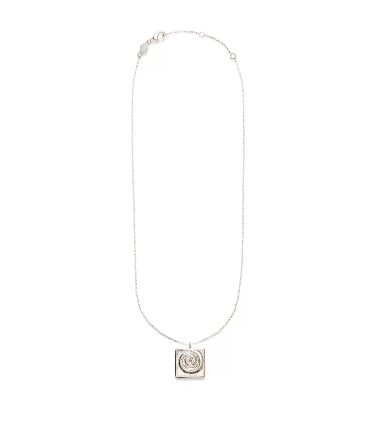 Anni Lu Swirly Square Necklace in Silver Best