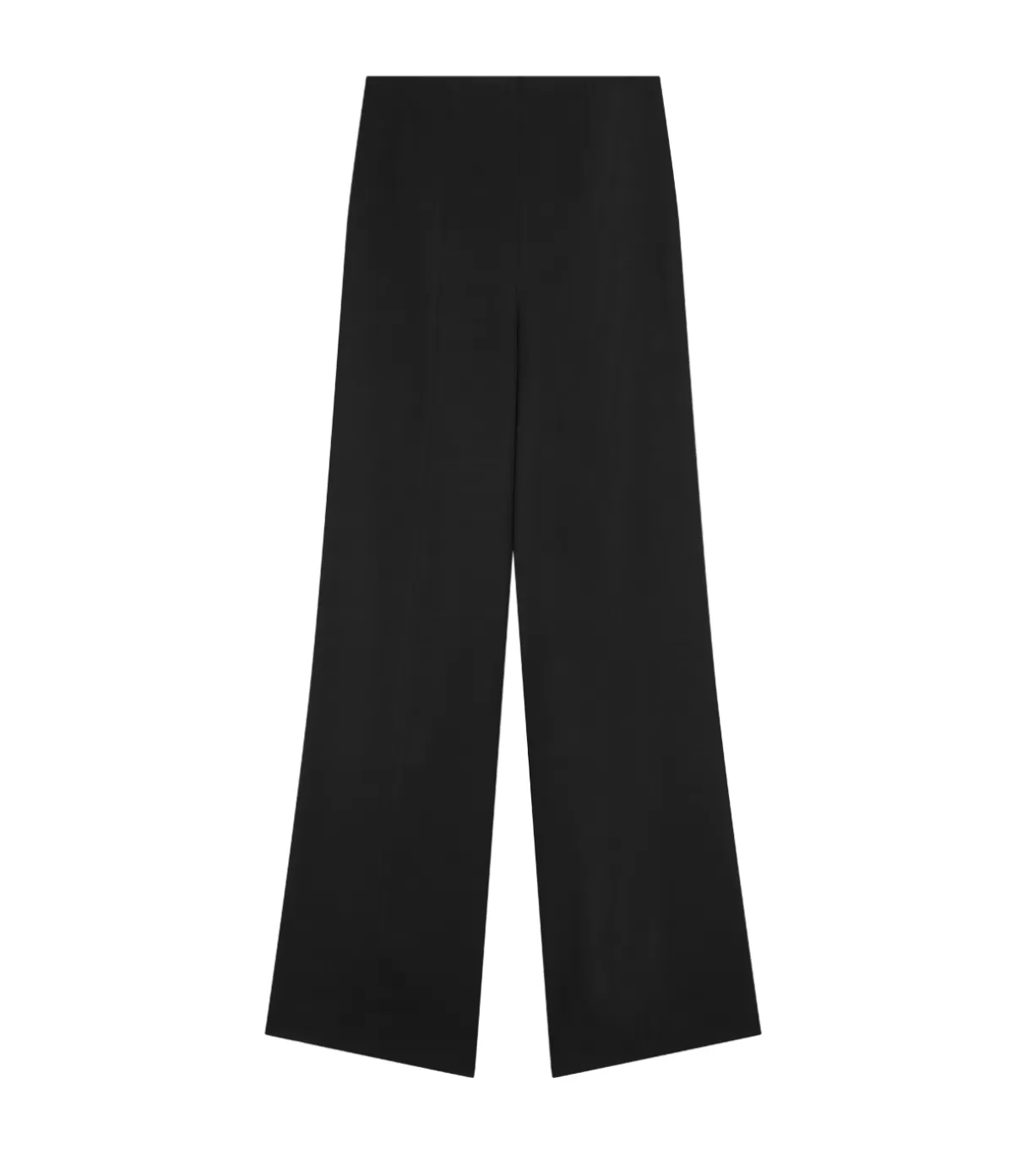 Loulou Studio Talia Straight Leg Wool Pants in Black Best