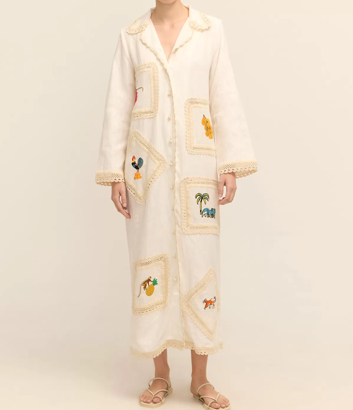 Alemais Teddy Shirtdress in Cream Shop