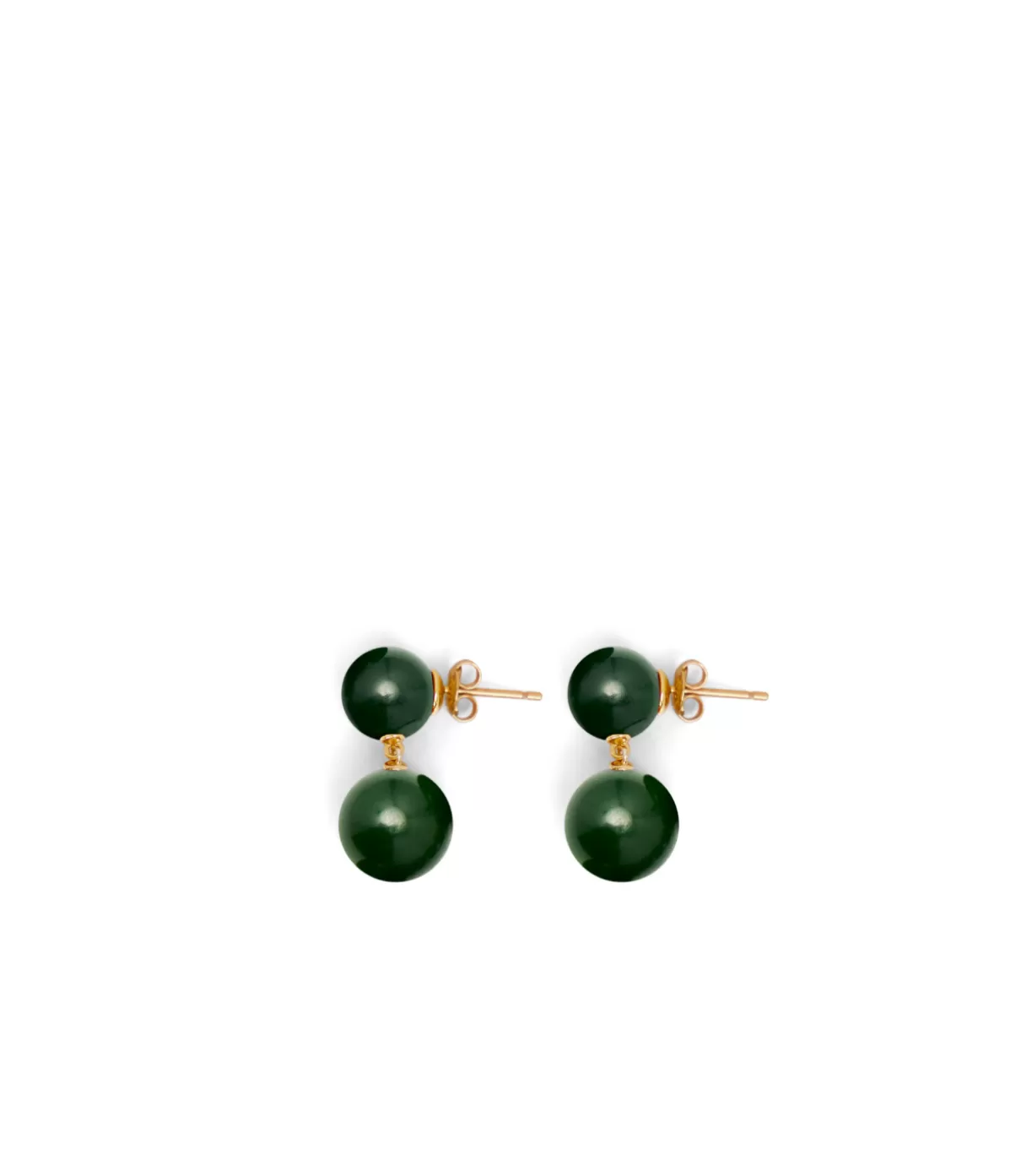 Lie Studio The Hannah Earrings in Green Agate Best