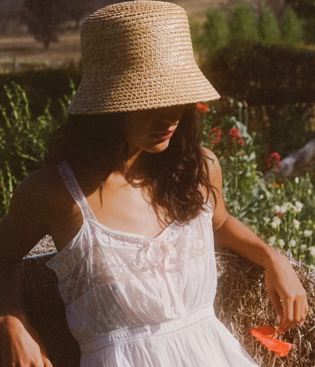 Lack of Color The Inca Criss Cross Bucket Hat in Natural Discount