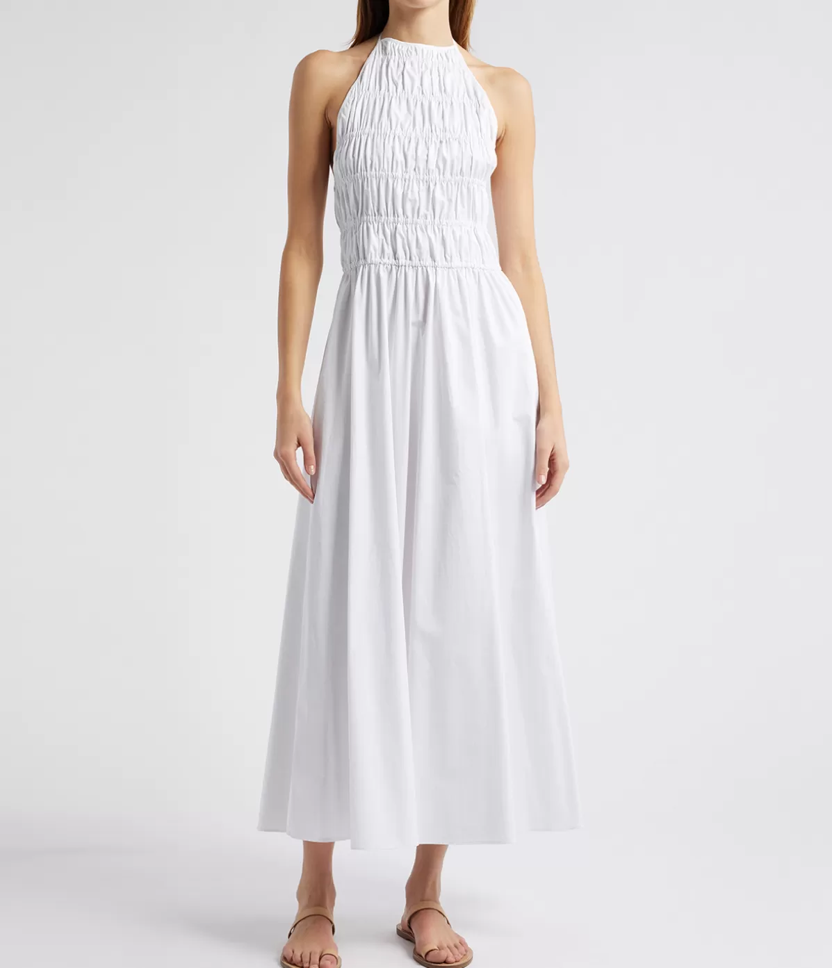 Solid and Striped The Meira Dress in Optic White Discount