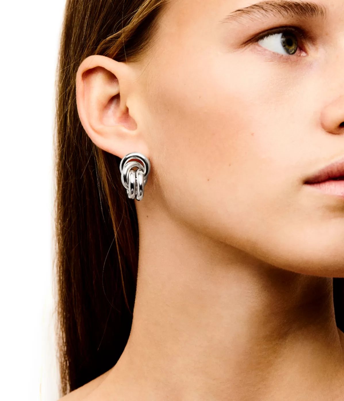 Lie Studio The Vera Earrings in Silver Flash Sale