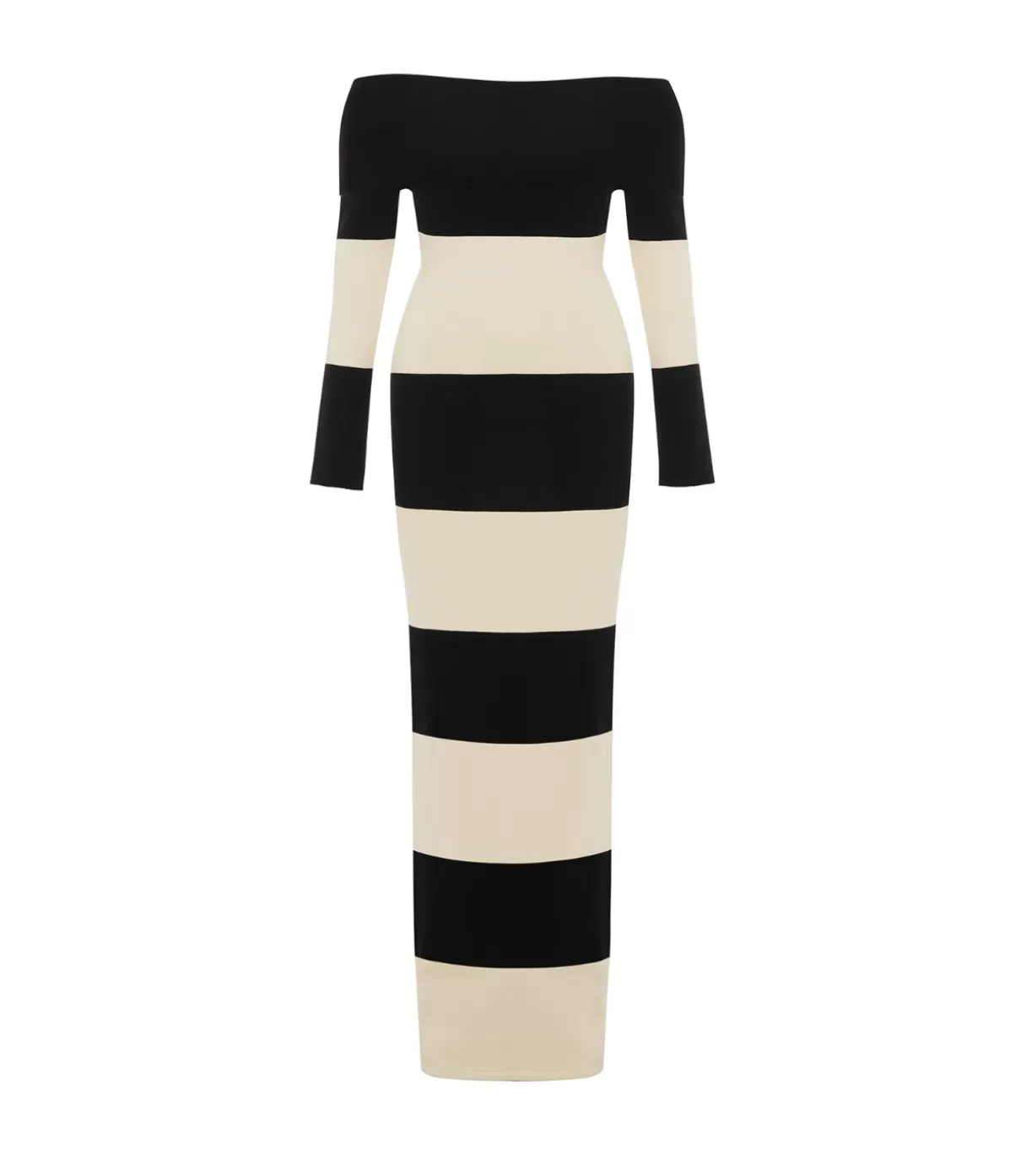 Posse Theo Long Sleeve Dress in Cream and Black Online