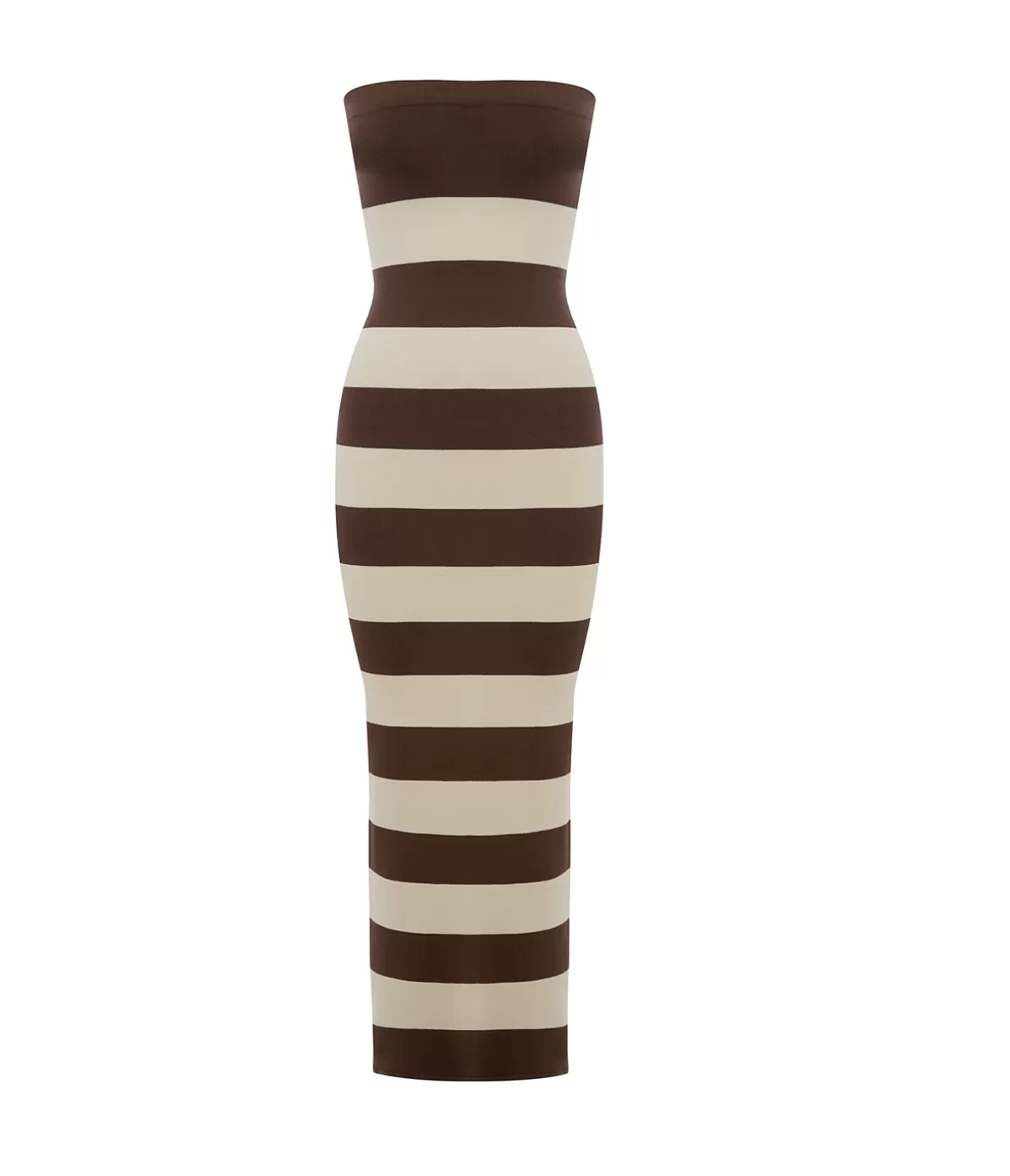 Posse Theo Strapless Dress in Chocolate and Cream Sale