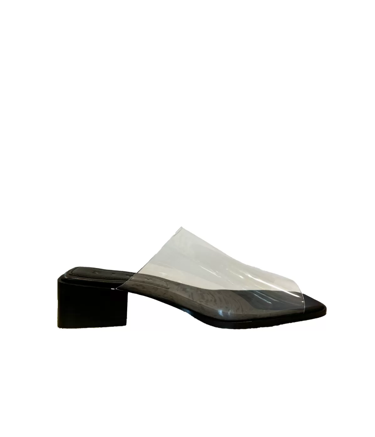 ZIAH Transparent Heel in Transparent Black Shop