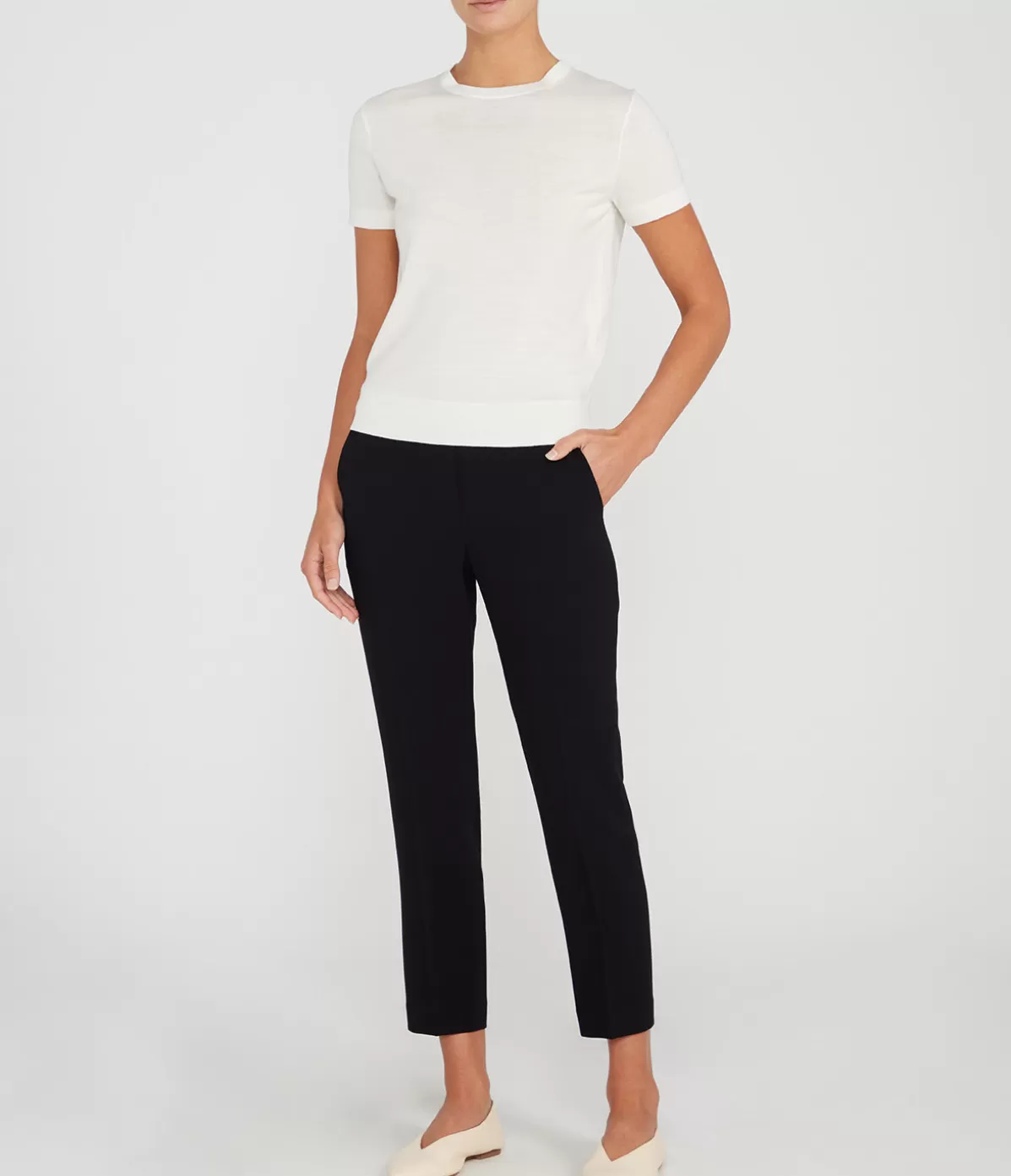 Theory Treeca Pull on Pant in Black Flash Sale