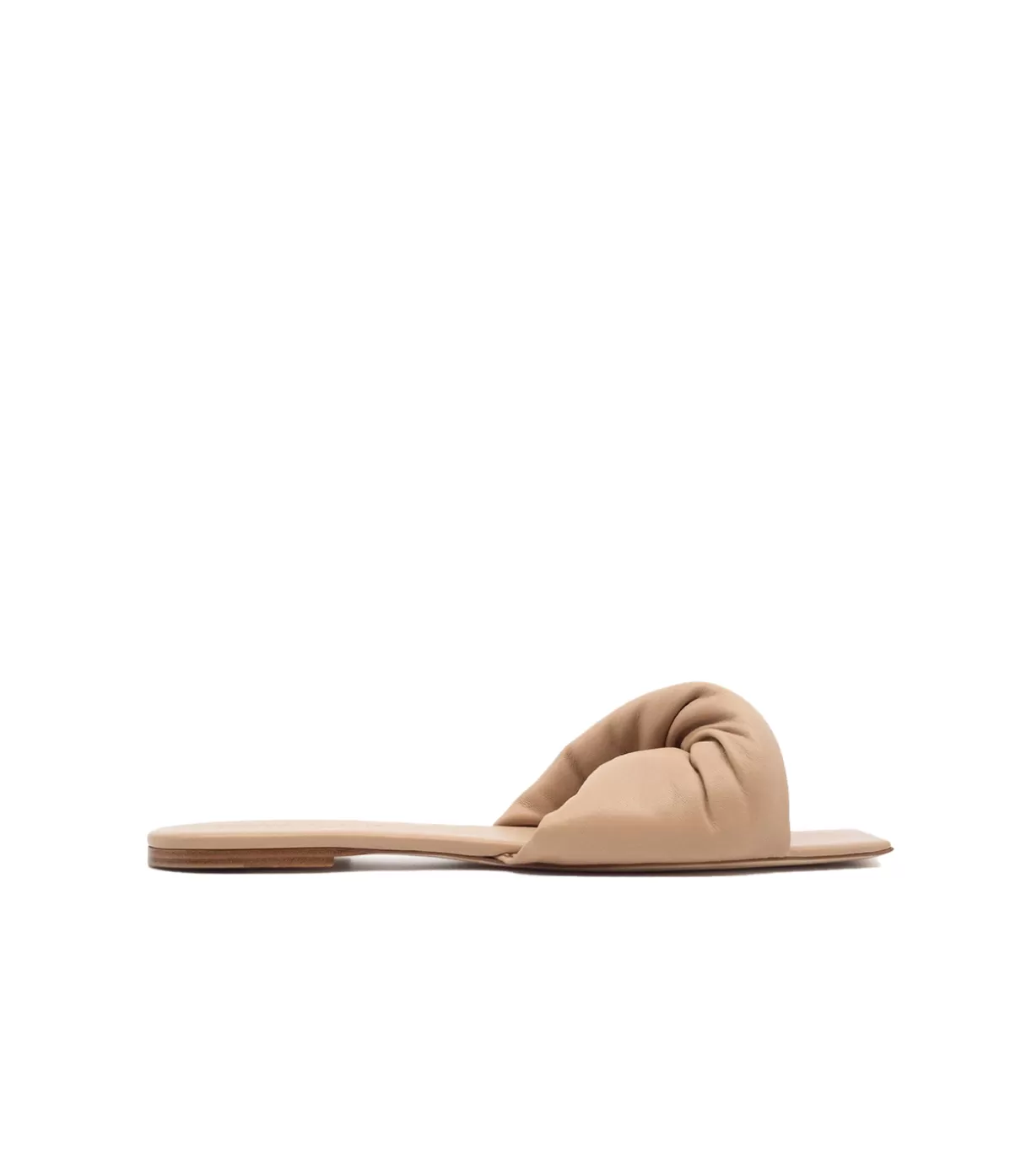 Studio Amelia Twist Front Flat in Beige Cheap