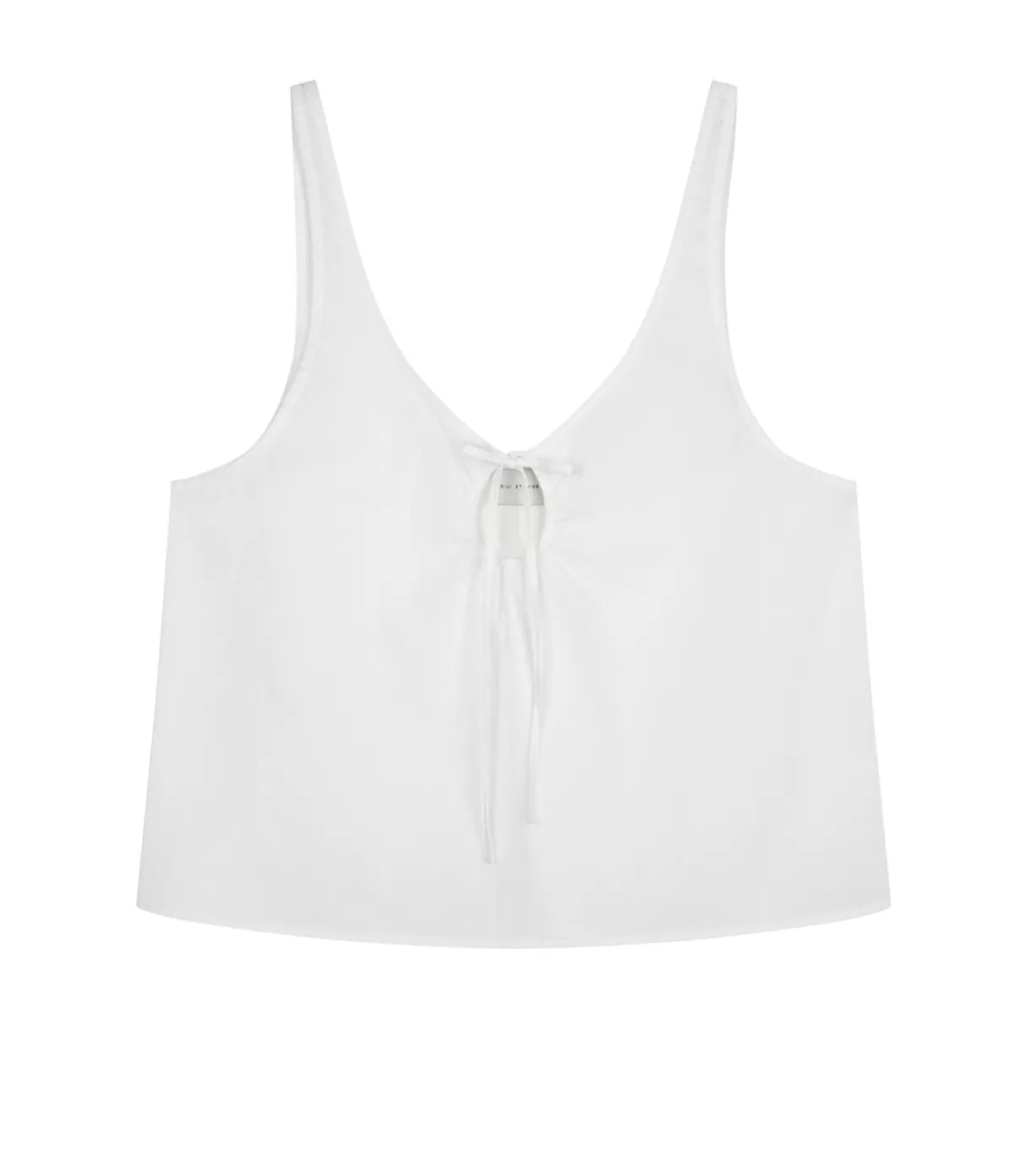 Deiji Studios U Shape Top in White New