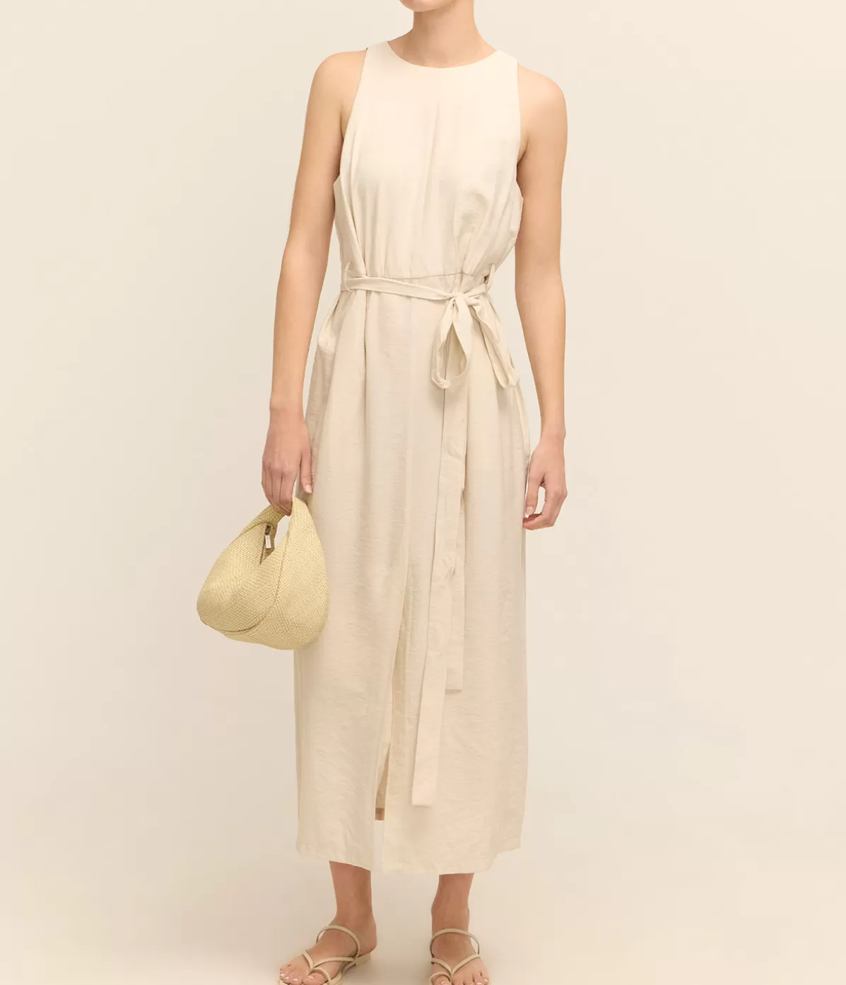 A.Emery Uli Dress in Oyster Discount