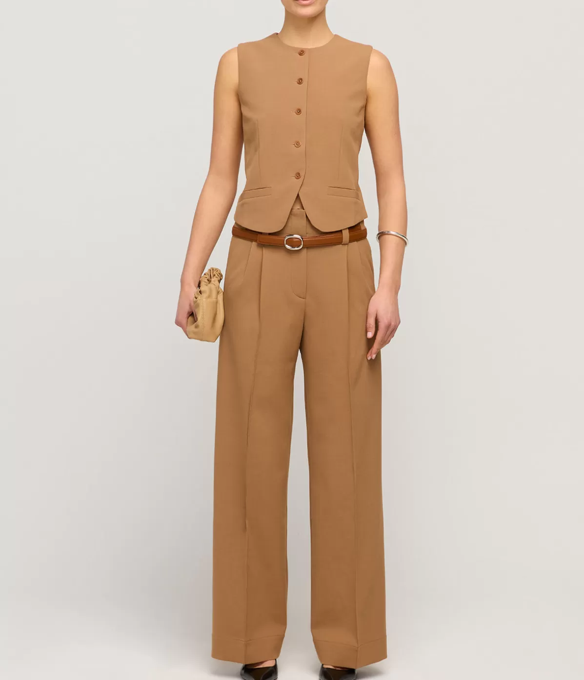 Beaufille Ulla Tailored Trouser in Camel Best