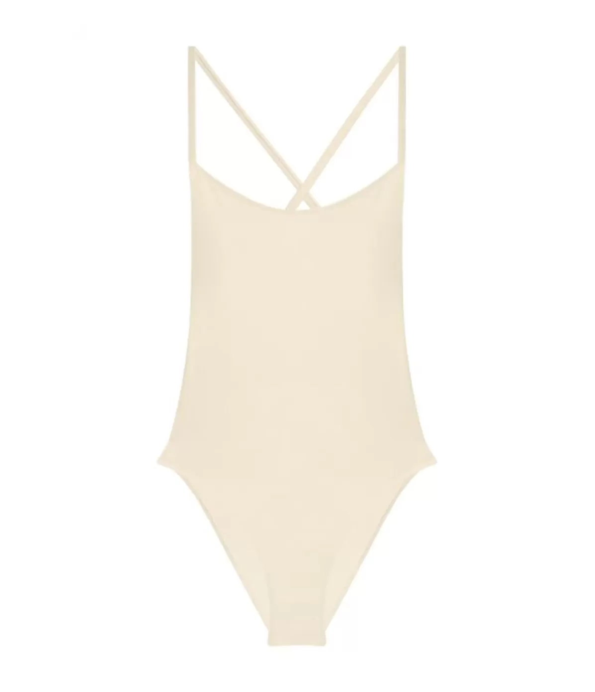 LIDO Uno Rib Cross Back One Piece in Ivory Best