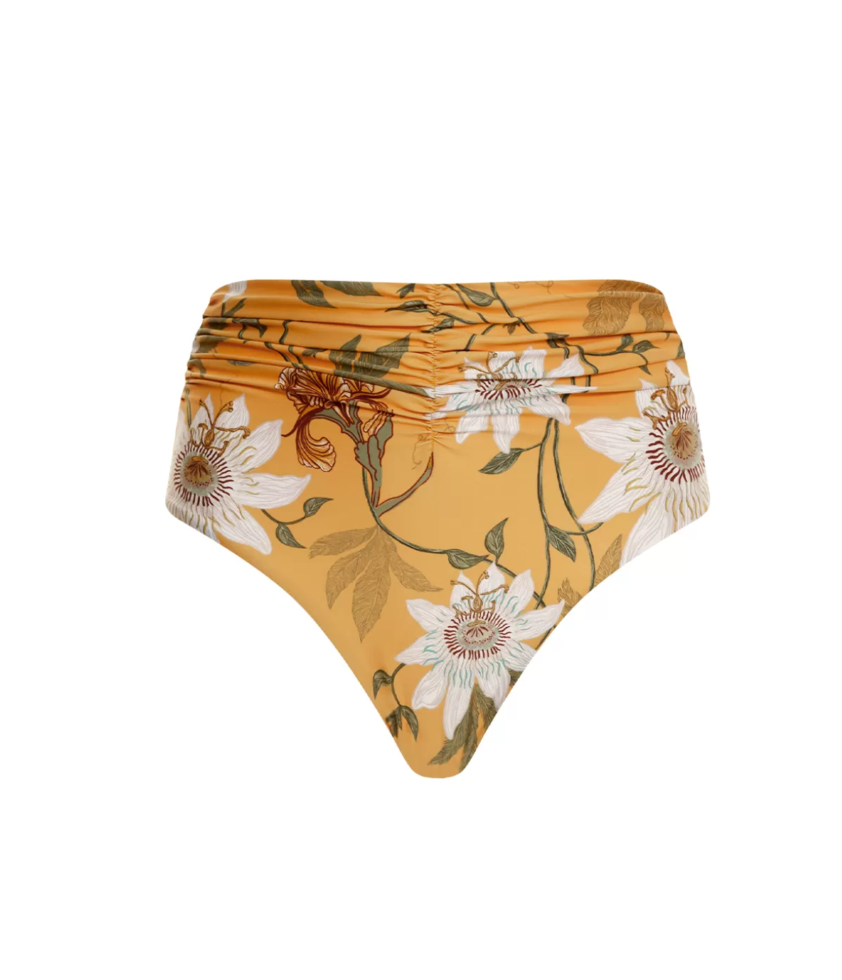 Agua by Agua Bendita Vaiven High Waisted Bikini Bottom in Pasiflora Hot