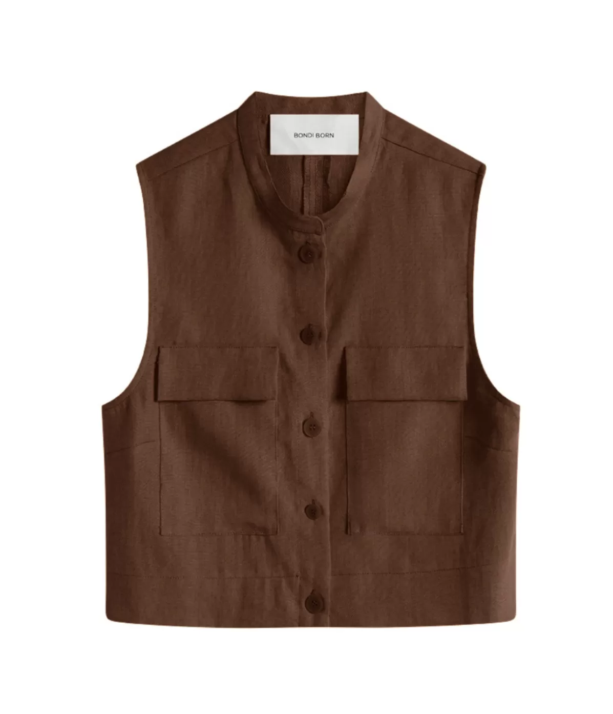 Bondi Born Varenna Utility Top in Cocoa Best