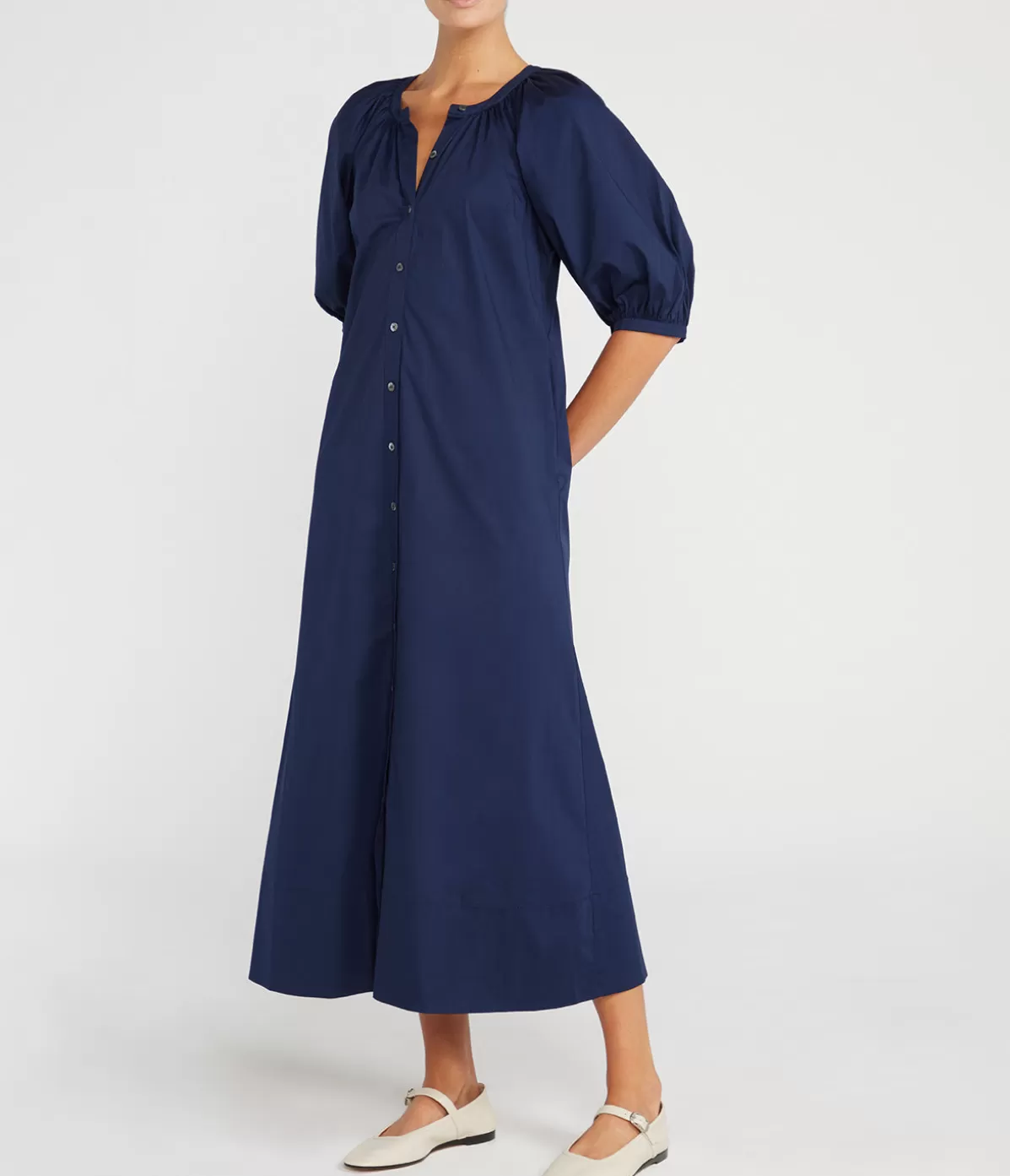 Staud Vincent Dress in Navy Outlet