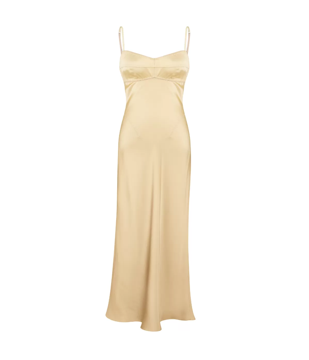 Anna October Waterlily Midi Dress in Golden Cheap