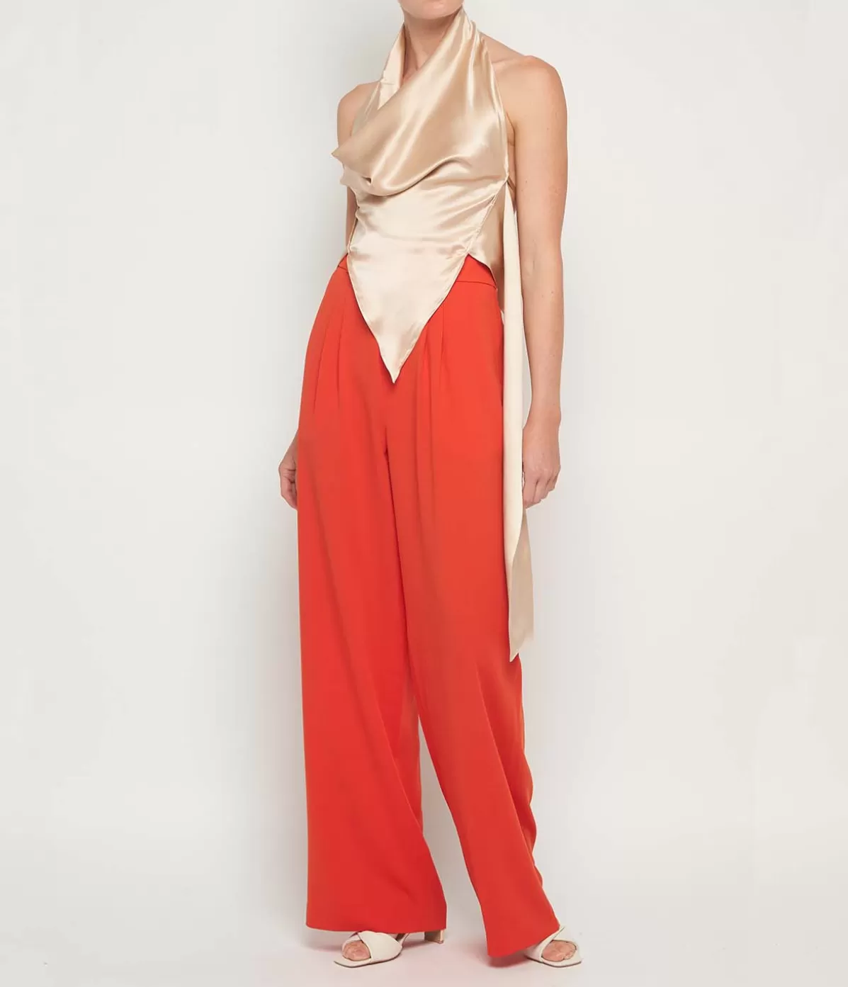 Aaizel Wide Leg Pant in Tangerine Store