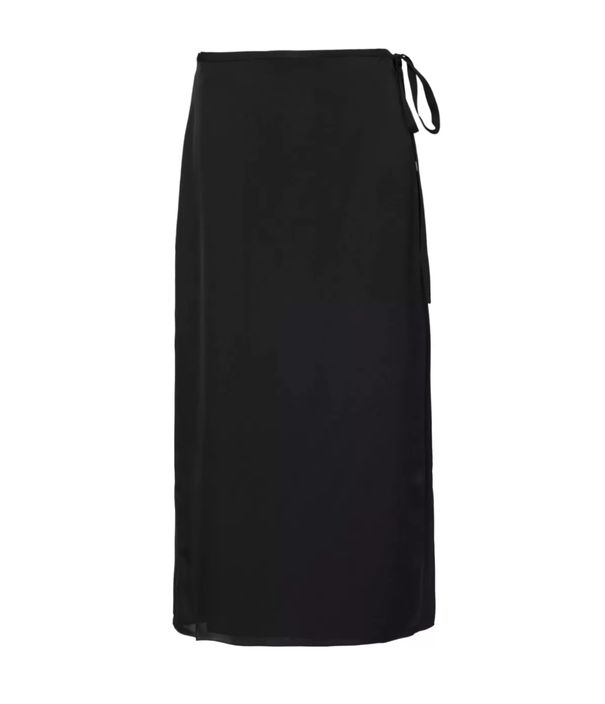 Theory Wrap Tie Midi Skirt in Black Fashion