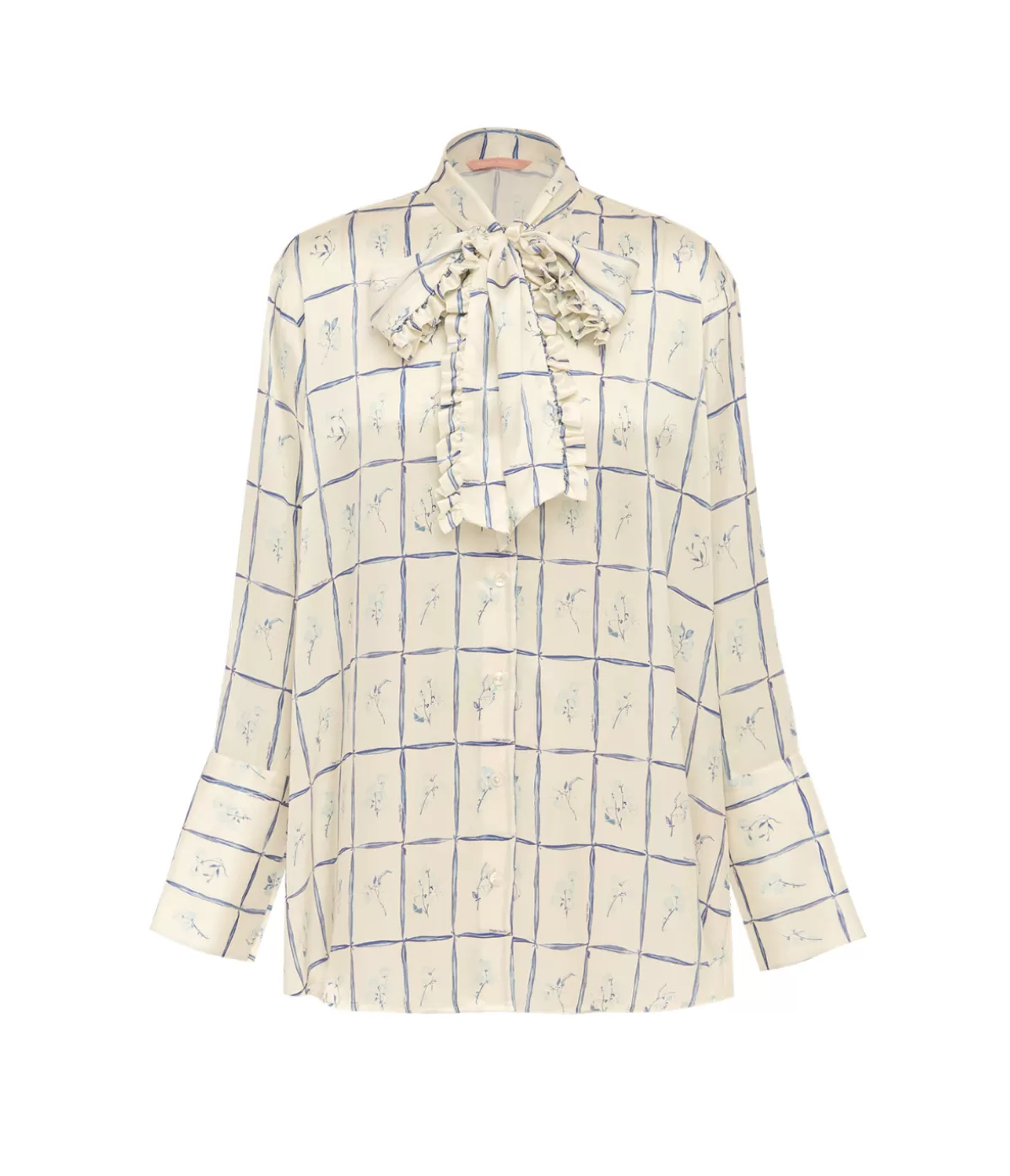 Maggie Marilyn You Remind Me of A Sunday Shirt Sweet Pea Ruffle Check Shirt Clearance