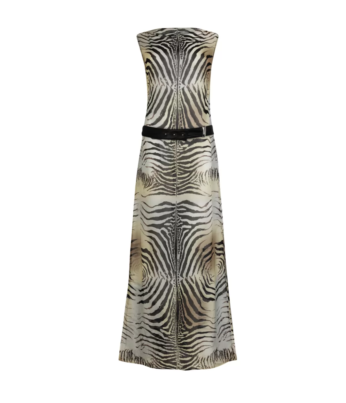 Paris Georgia Zebra Slip Dress in Black and Grey Hot